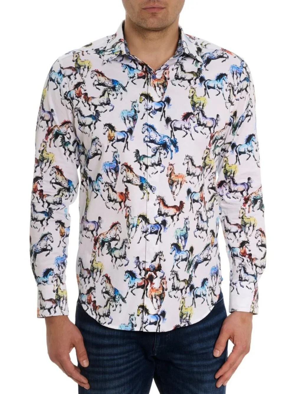 ROBERT GRAHAM Year of Horse THOROUGHBRED LONG SLEEVE BUTTON SHIRT BIG 2XL NWT